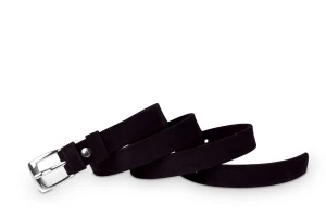 Pasek damski klasyczny choco welur 2 cm