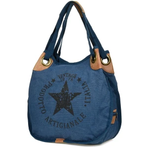 Worek Płócienny Shoperka Vivi Paris Ciemny Jeans