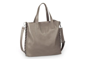 Torba Skórzana Rivetto Vera Pelle Taupe
