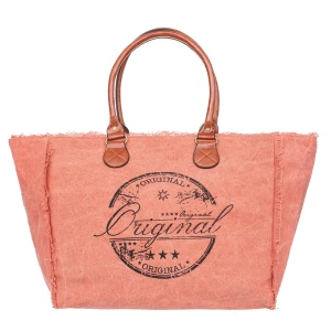 Torba Weekendowa Plażowa Shopperka Vivi Paris Morelowa