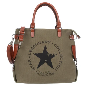 Torba Weekendowa Plażowa Shopperka Vivi Paris Khaki