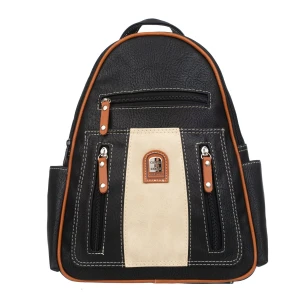 Plecak Damski Charm&Shape Czarno Beżowy