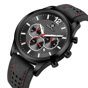 Zegarek Męski Perfect 3xChronograf Czarny
