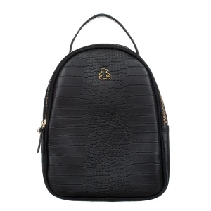 Plecak Damski Lulu Castagnette Umbert Croco Czarny