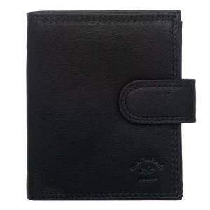 Mały Portfel Męski RFiD Skórzany Natural Brand Czarny