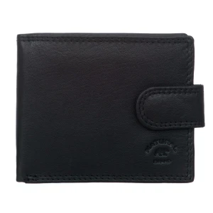 Mały Portfel Męski RFiD Skórzany Natural Brand Czarny