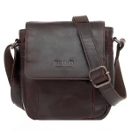 Mała Torba Męska Skórzana Wild Natural Choco