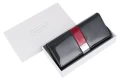 portfel damski, alessandro paoli, skóra naturalna, skóra lakierowana, czarny z czerwonym