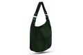 Torba Skórzana Vera Pelle Zamszowy Worek Zielona