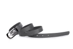 Pasek damski klasyczny antracyt mat 2 cm