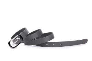Pasek damski klasyczny antracyt mat 2 cm
